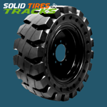 Solid Skid Steer Tire 12-16.5 - Severe Duty Non-Directional