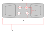 600mm Chain-On Rubber Pad - Heavy Duty