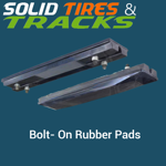 16" 400mm Bolt-On Rubber Pad 150mm Pitch