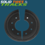 14" Split Center Front & Rear Idler Rubber Wheel